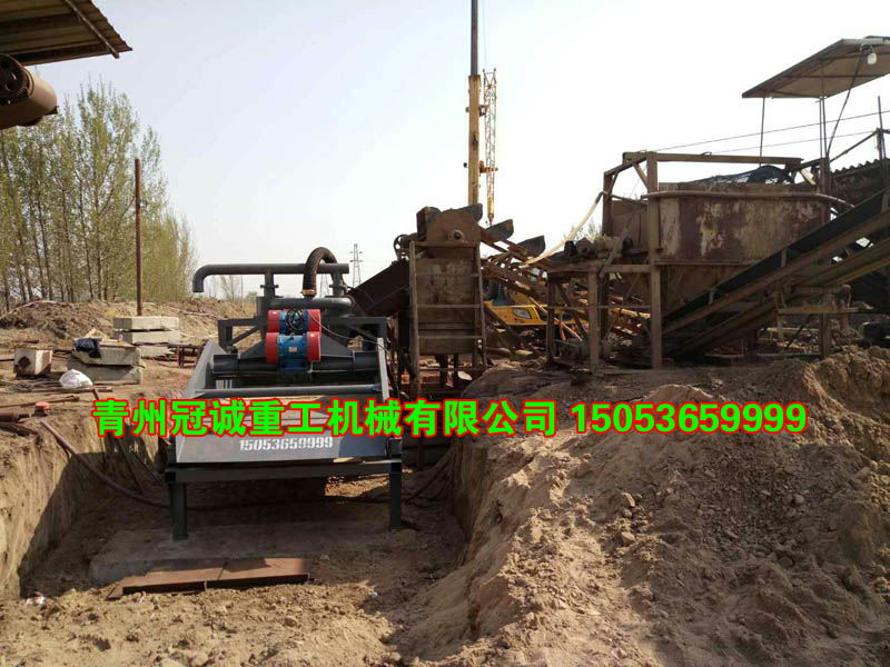 平度洗沙脫水回收一體設備安裝現(xiàn)場