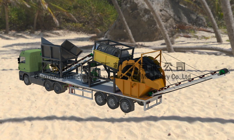 車載移動(dòng)式洗沙機(jī)